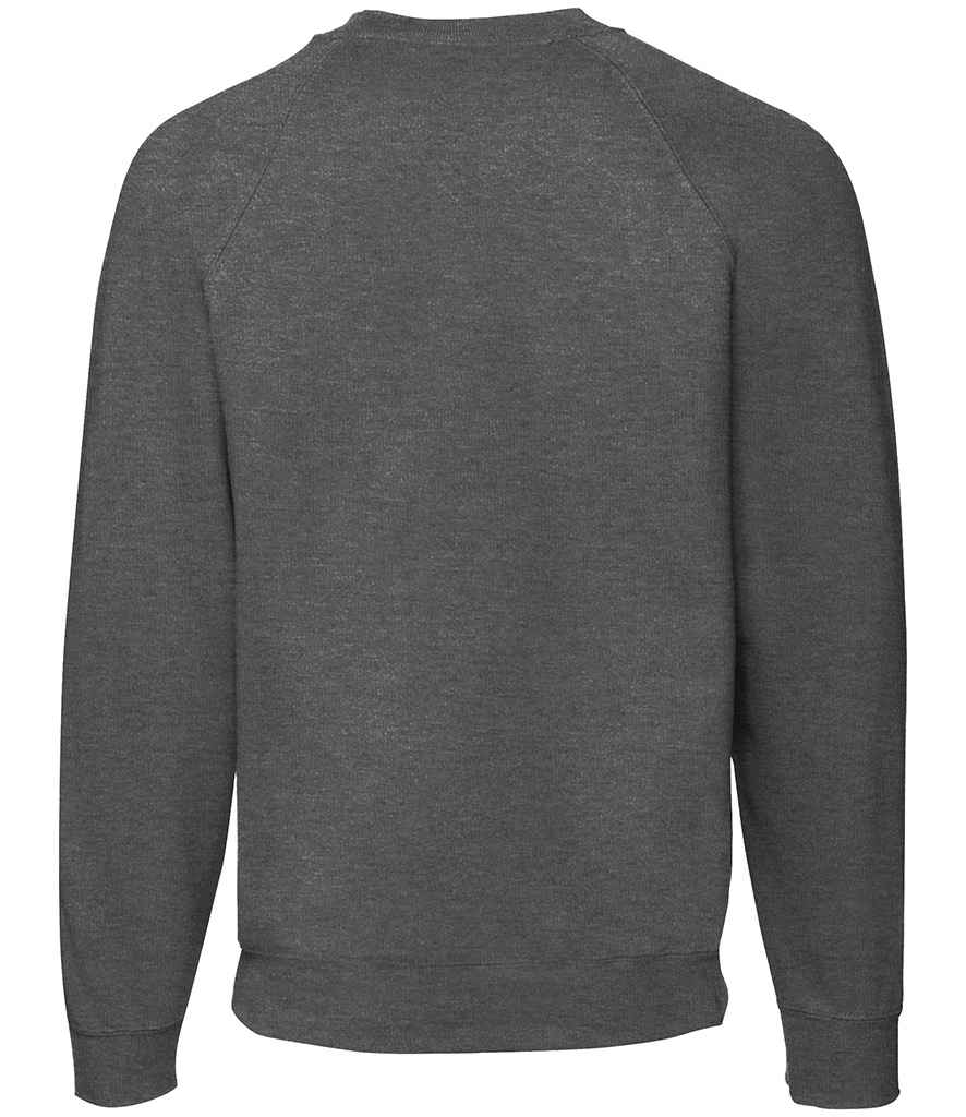 Fruit of the Loom Classic Raglan Sweatshirt | Dark Heather - Lancashire Teamwear