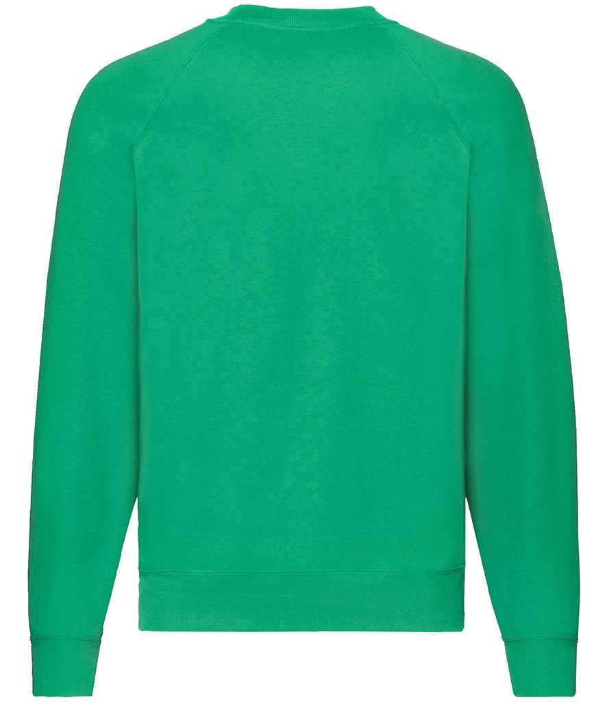 Fruit of the Loom Classic Raglan Sweatshirt | Kelly Green - Lancashire Teamwear