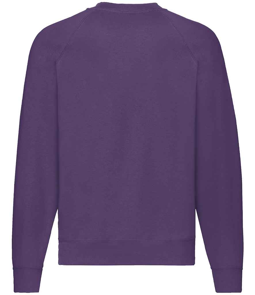 Fruit of the Loom Classic Raglan Sweatshirt | Purple - Lancashire Teamwear