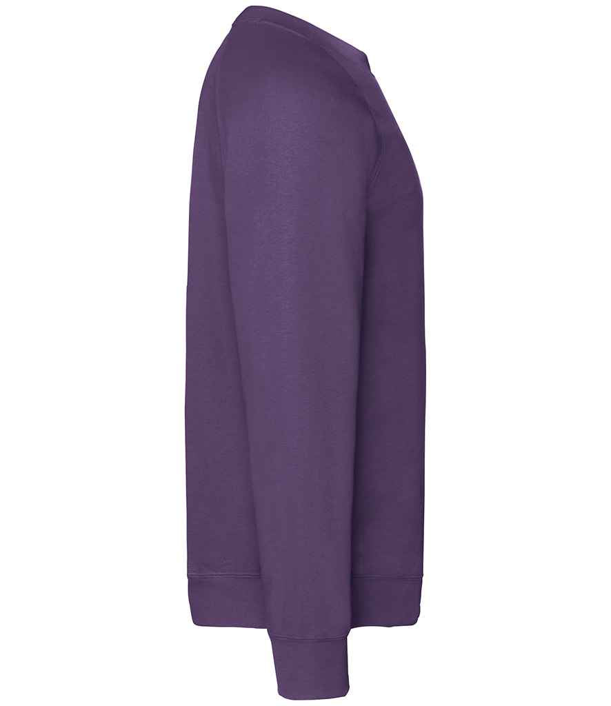 Fruit of the Loom Classic Raglan Sweatshirt | Purple - Lancashire Teamwear