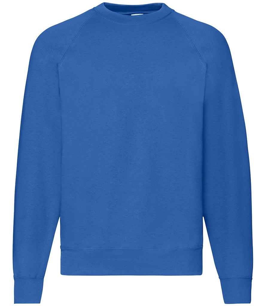 Fruit of the Loom Classic Raglan Sweatshirt | Royal Blue - Lancashire Teamwear