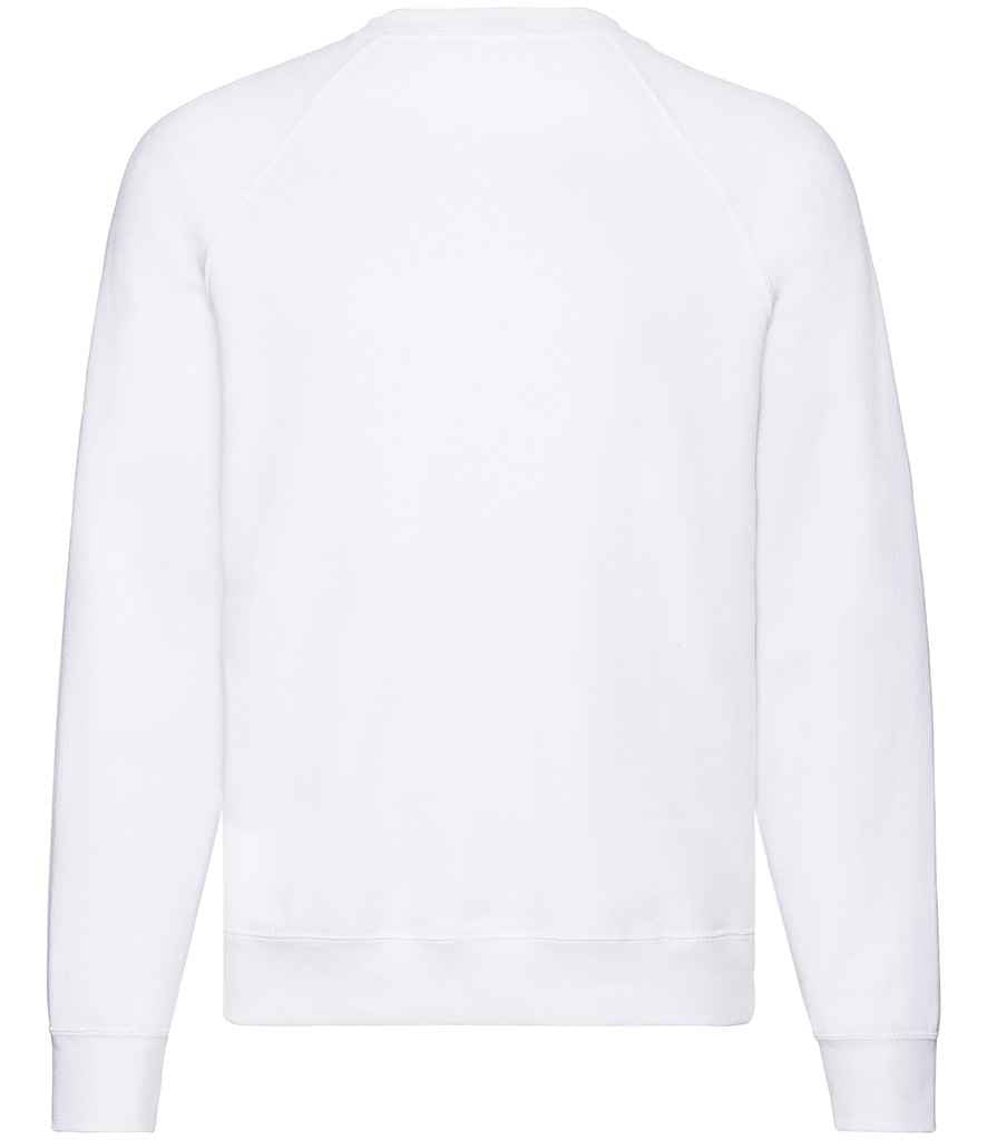 Fruit of the Loom Classic Raglan Sweatshirt | White - Lancashire Teamwear