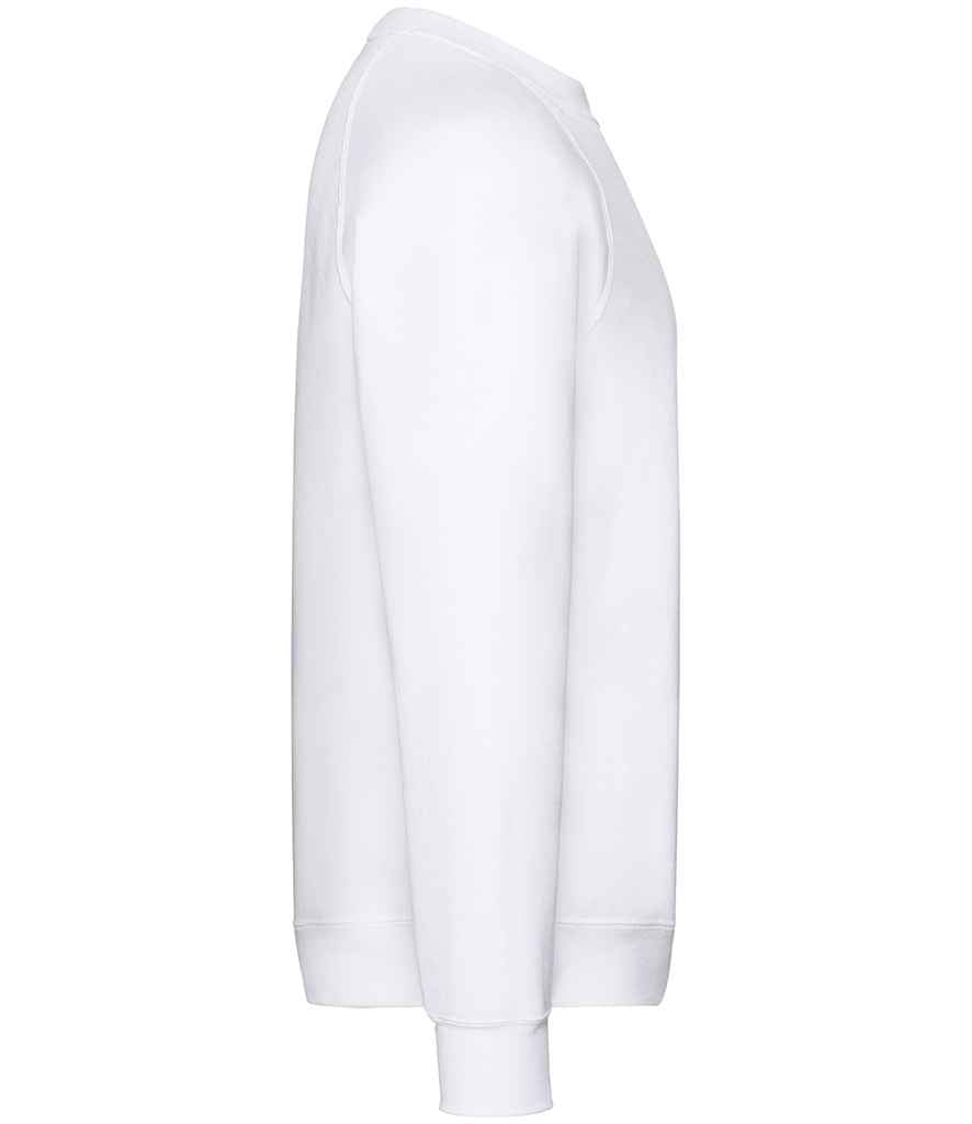 Fruit of the Loom Classic Raglan Sweatshirt | White - Lancashire Teamwear