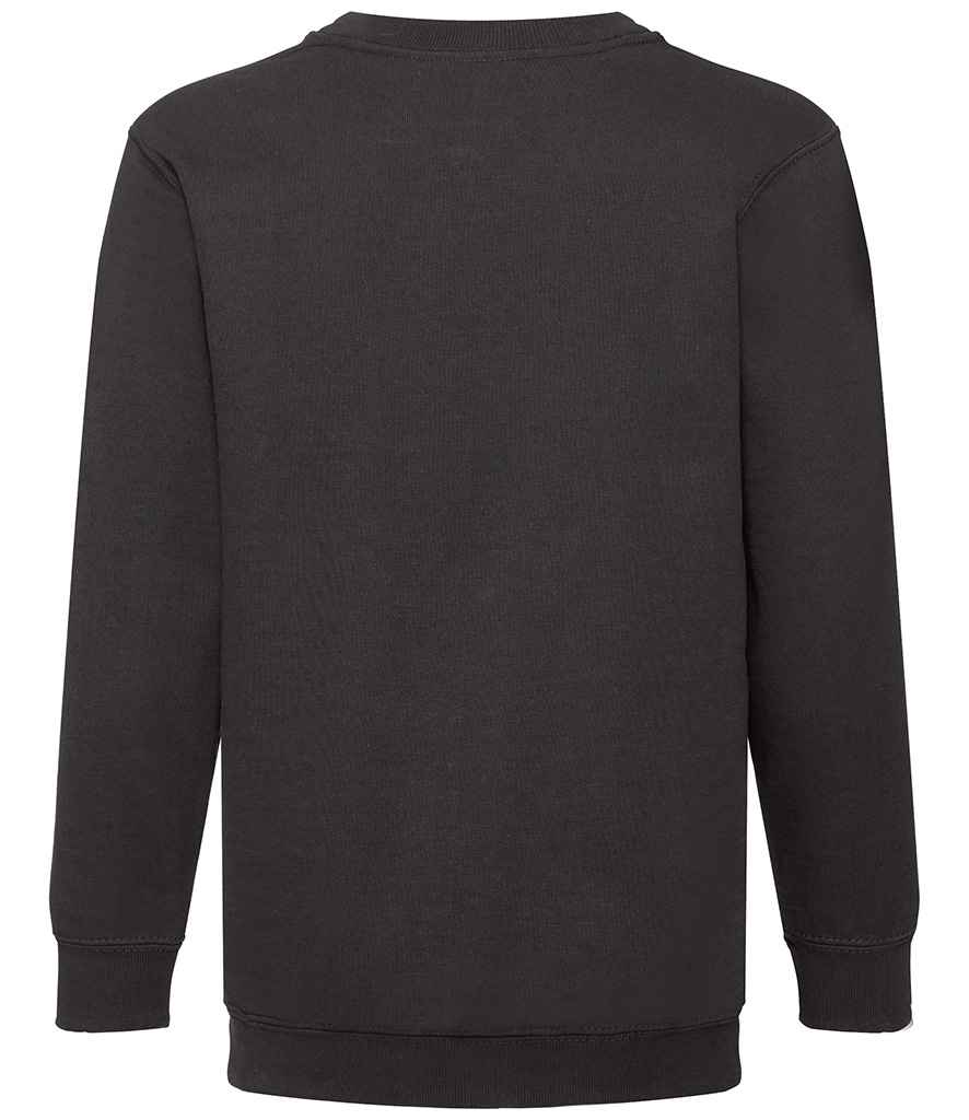 Fruit of the Loom Kids Classic Drop Shoulder Sweatshirt | Black - Lancashire Teamwear
