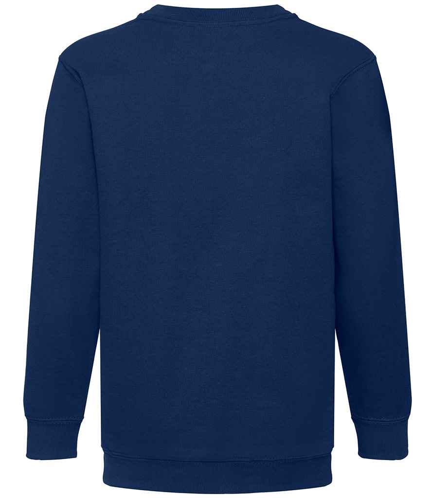 Fruit of the Loom Kids Classic Drop Shoulder Sweatshirt | Navy - Lancashire Teamwear