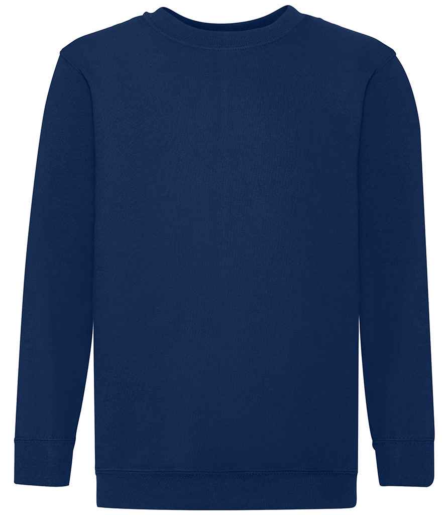 Fruit of the Loom Kids Classic Drop Shoulder Sweatshirt | Navy - Lancashire Teamwear