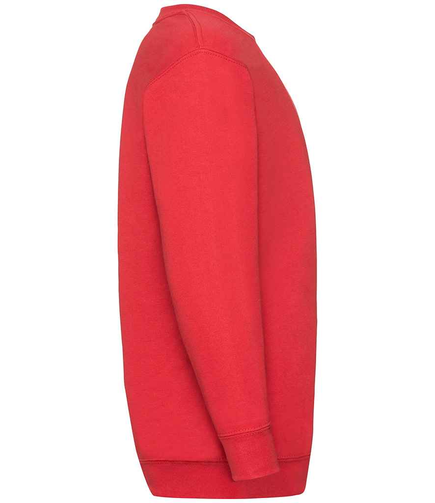 Fruit of the Loom Kids Classic Drop Shoulder Sweatshirt | Red - Lancashire Teamwear