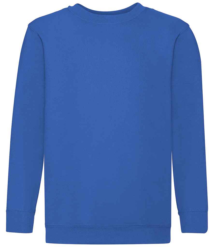 Fruit of the Loom Kids Classic Drop Shoulder Sweatshirt | Royal Blue - Lancashire Teamwear