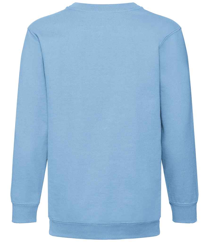 Fruit of the Loom Kids Classic Drop Shoulder Sweatshirt | Sky Blue - Lancashire Teamwear