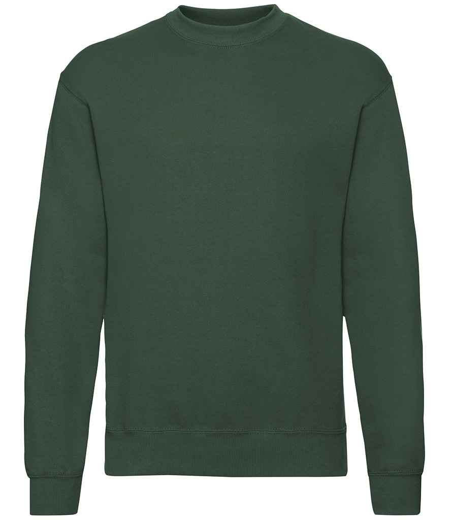 Fruit of the Loom Classic Drop Shoulder Sweatshirt | Bottle Green Bottle Green