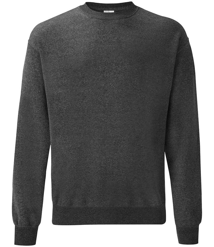 Fruit of the Loom Classic Drop Shoulder Sweatshirt | Dark Heather Dark Heather