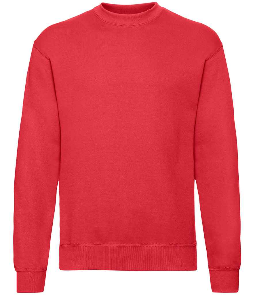 Fruit of the Loom Classic Drop Shoulder Sweatshirt | Red Red