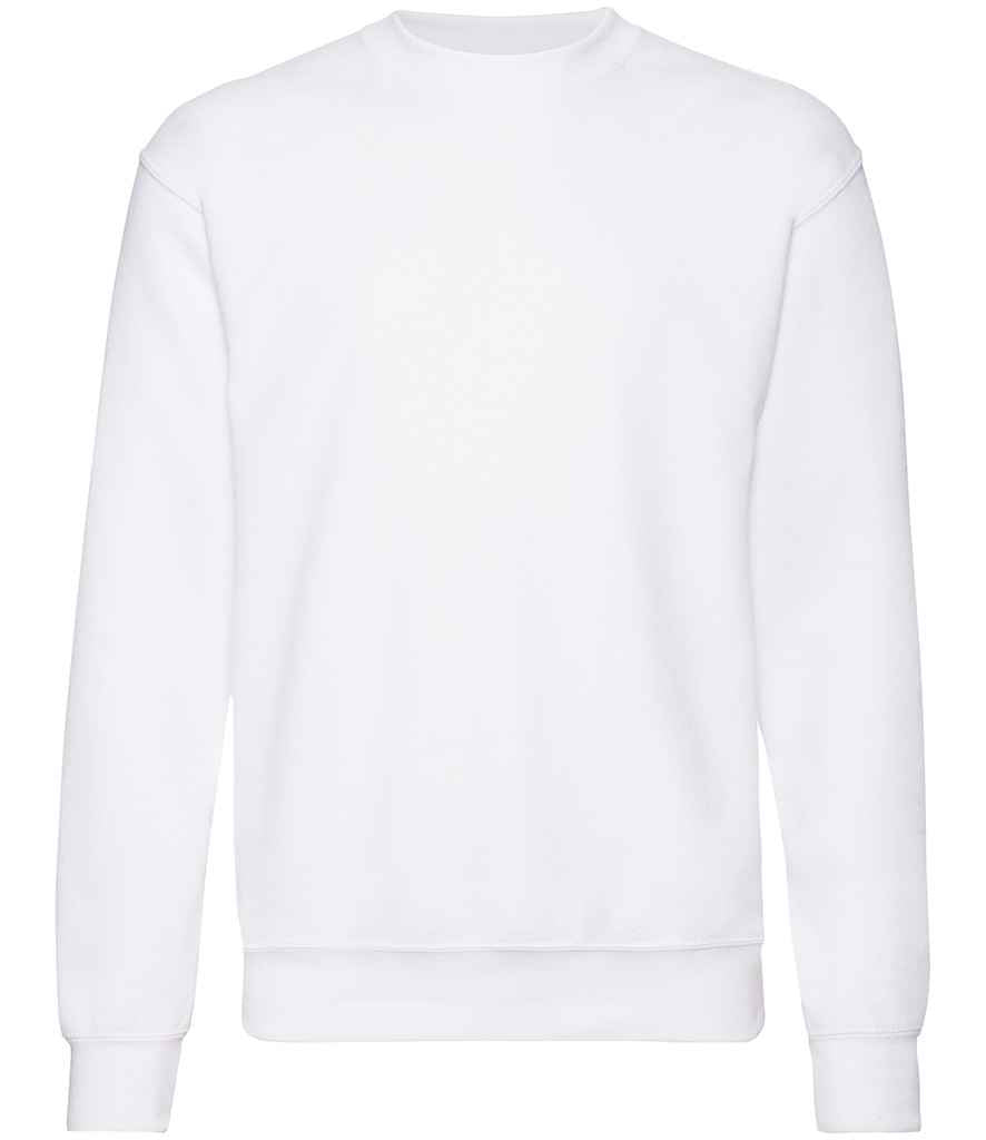 Fruit of the Loom Classic Drop Shoulder Sweatshirt | White White
