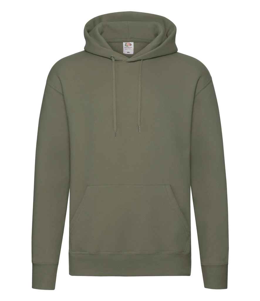 Fruit of the Loom Premium Hooded Sweatshirt | Classic Olive - Lancashire Teamwear
