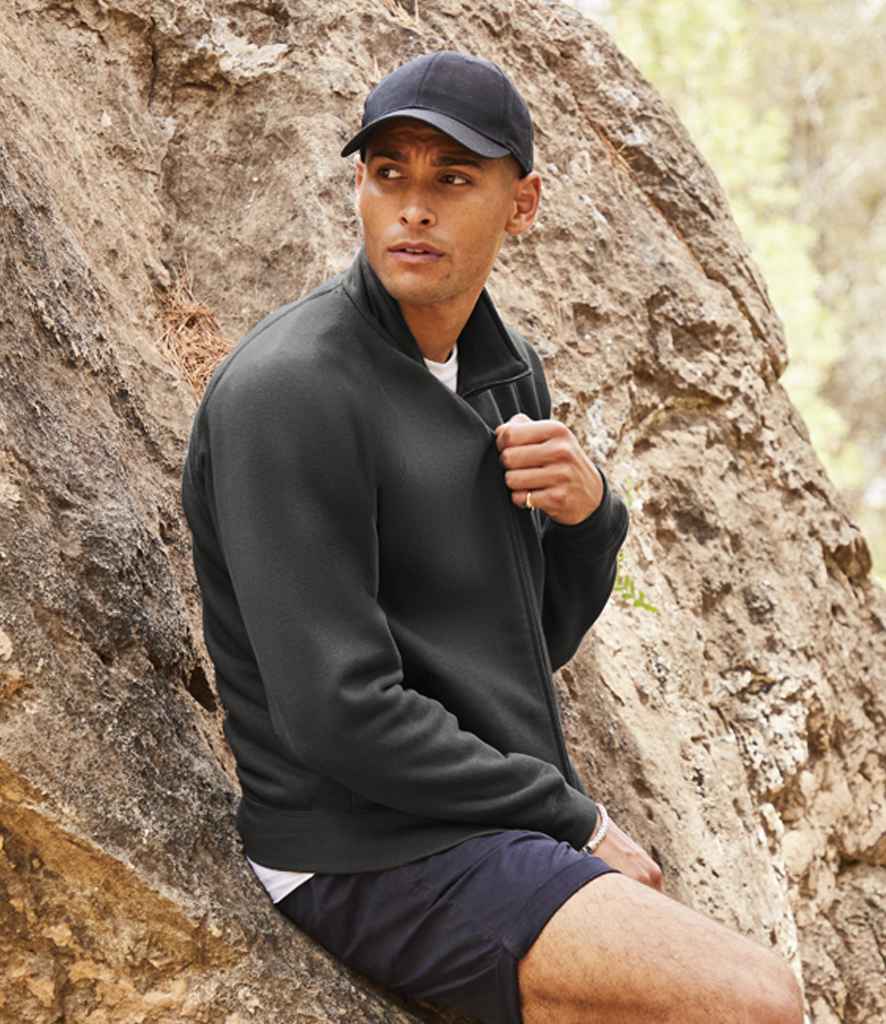 Fruit of the Loom Premium Sweat Jacket | Black Sweatshirt - Lancashire Teamwear