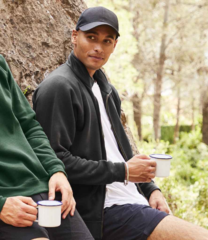 Fruit of the Loom Premium Sweat Jacket | Black Sweatshirt - Lancashire Teamwear