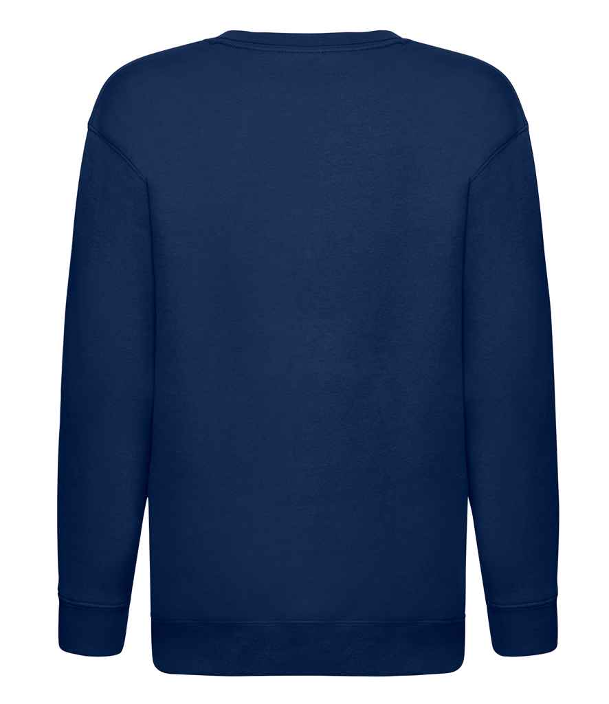 Fruit of the Loom Kids Premium Drop Shoulder Sweatshirt | Navy - Lancashire Teamwear