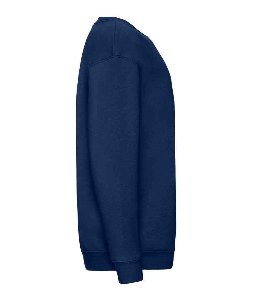 Fruit of the Loom Kids Premium Drop Shoulder Sweatshirt | Navy - Lancashire Teamwear