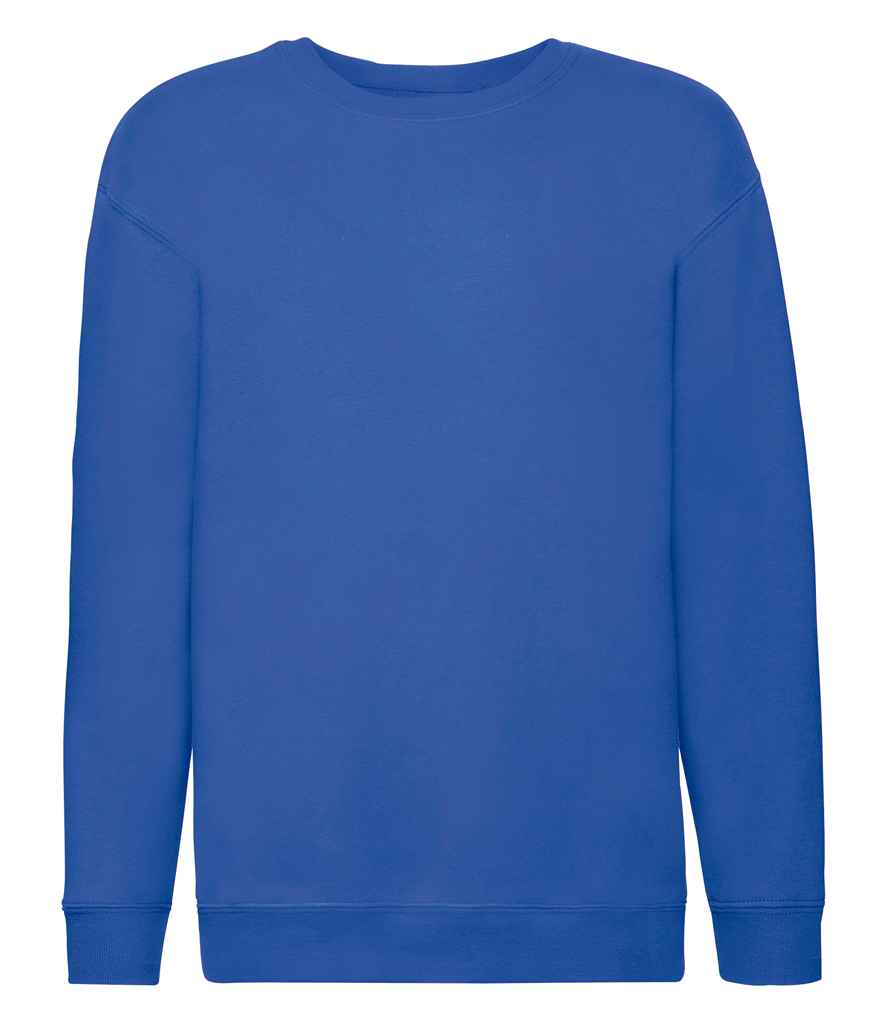 Fruit of the Loom Kids Premium Drop Shoulder Sweatshirt Royal Blue