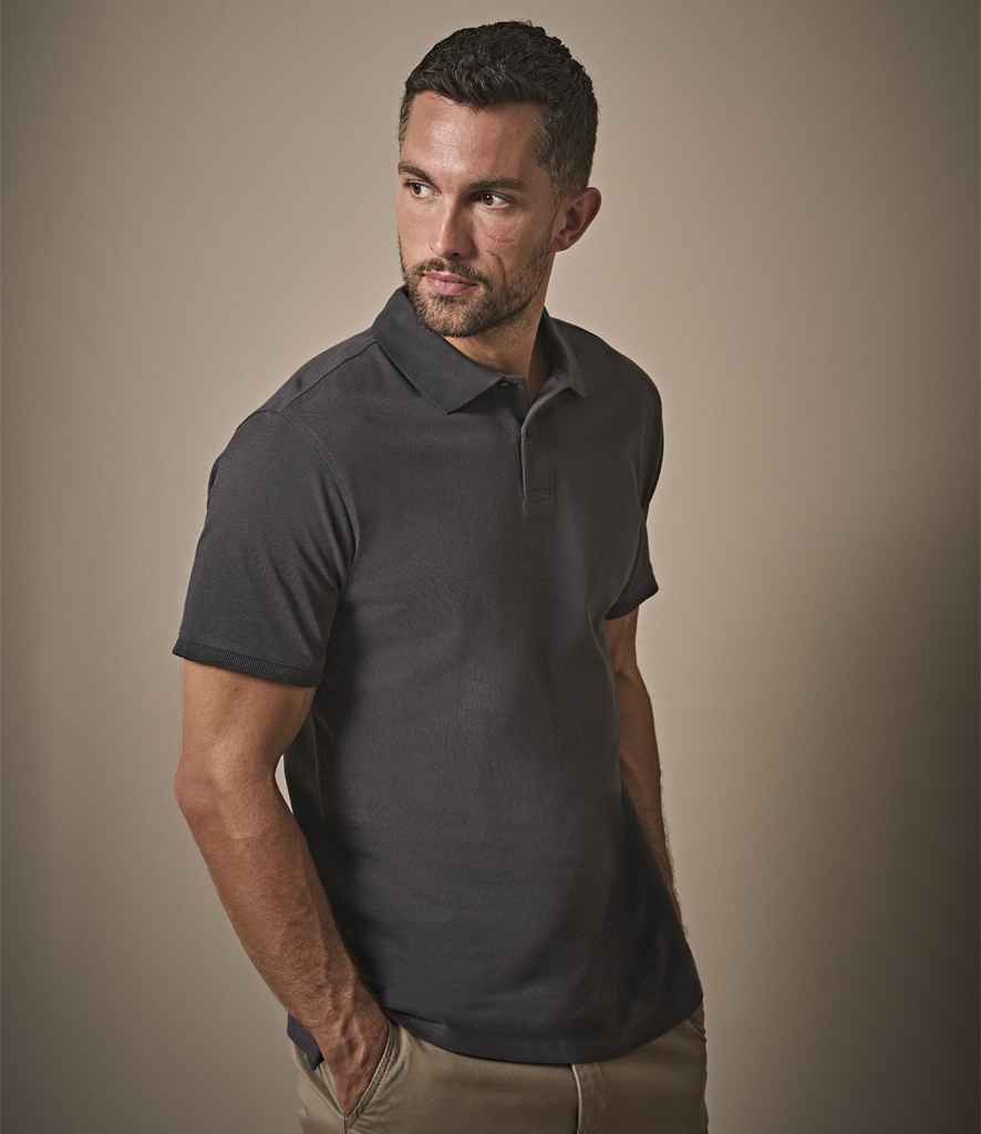 Tee Jays Heavy Cotton Piqué Polo Shirt | Dark Grey - Lancashire Teamwear