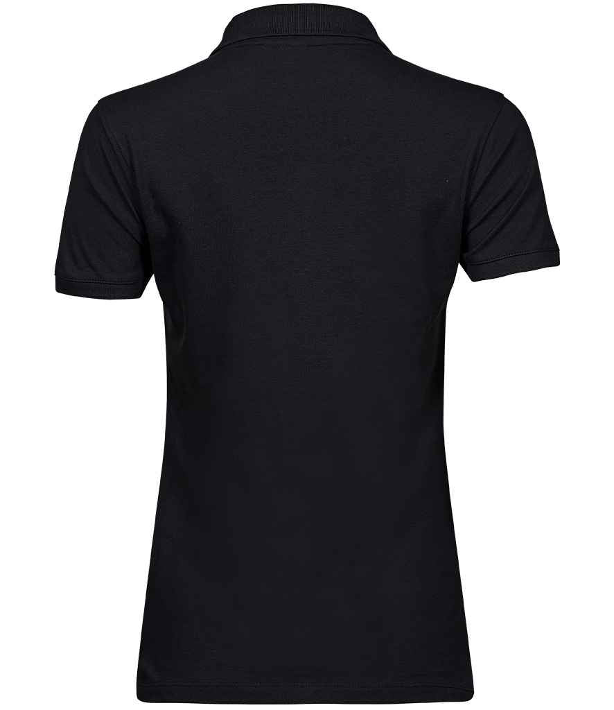 Tee Jays Ladies Heavy Cotton Piqué Polo Shirt | Black - Lancashire Teamwear