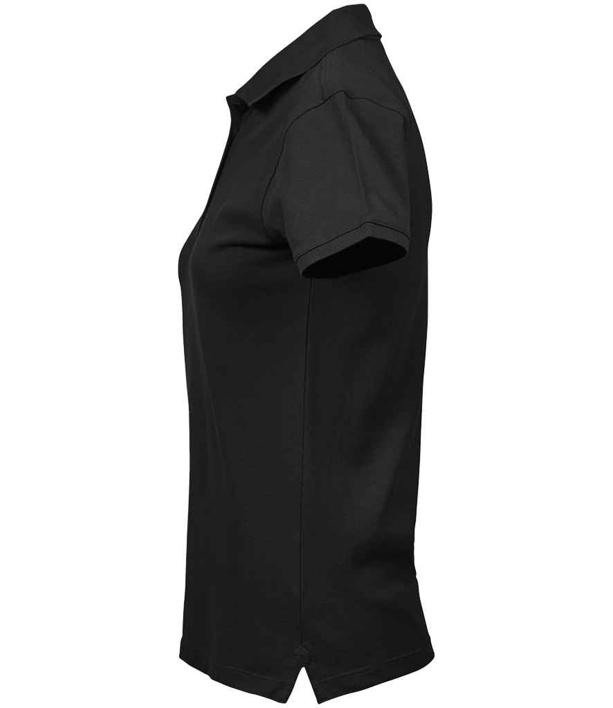 Tee Jays Ladies Heavy Cotton Piqué Polo Shirt | Black - Lancashire Teamwear
