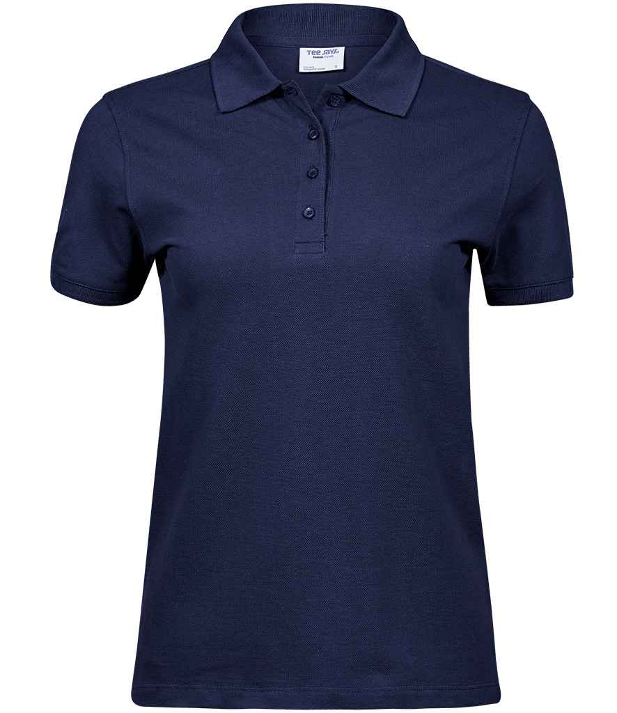 Tee Jays Ladies Heavy Cotton Piqué Polo Shirt Navy