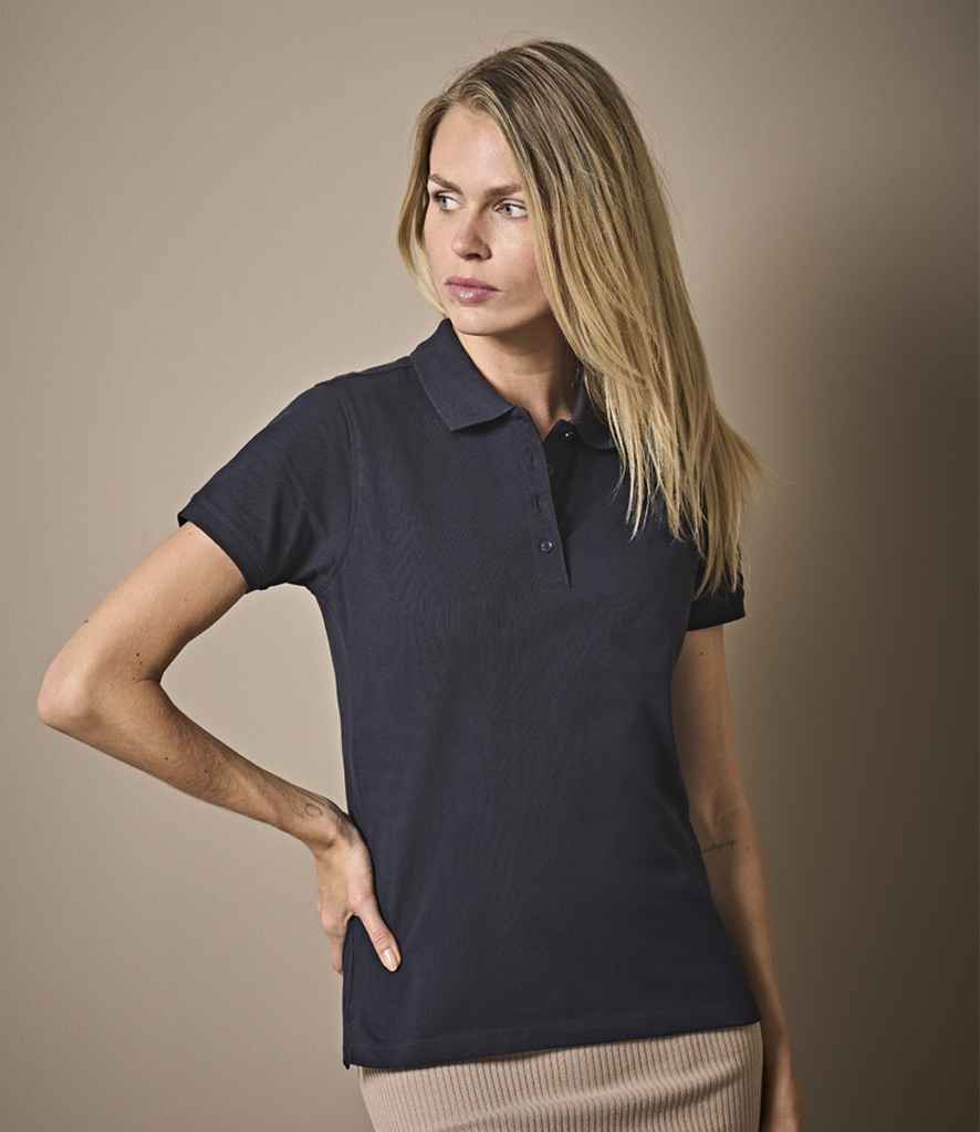 Tee Jays Ladies Heavy Cotton Piqué Polo Shirt | Navy - Lancashire Teamwear