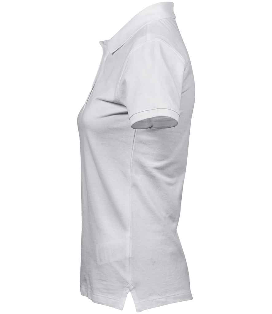 Tee Jays Ladies Heavy Cotton Piqué Polo Shirt | White - Lancashire Teamwear