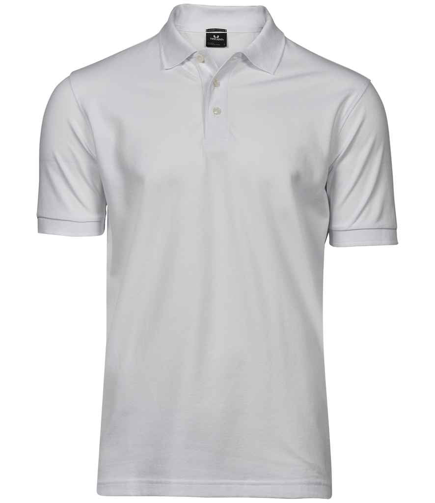 Tee Jays Luxury Stretch Piqué Polo Shirt | White White