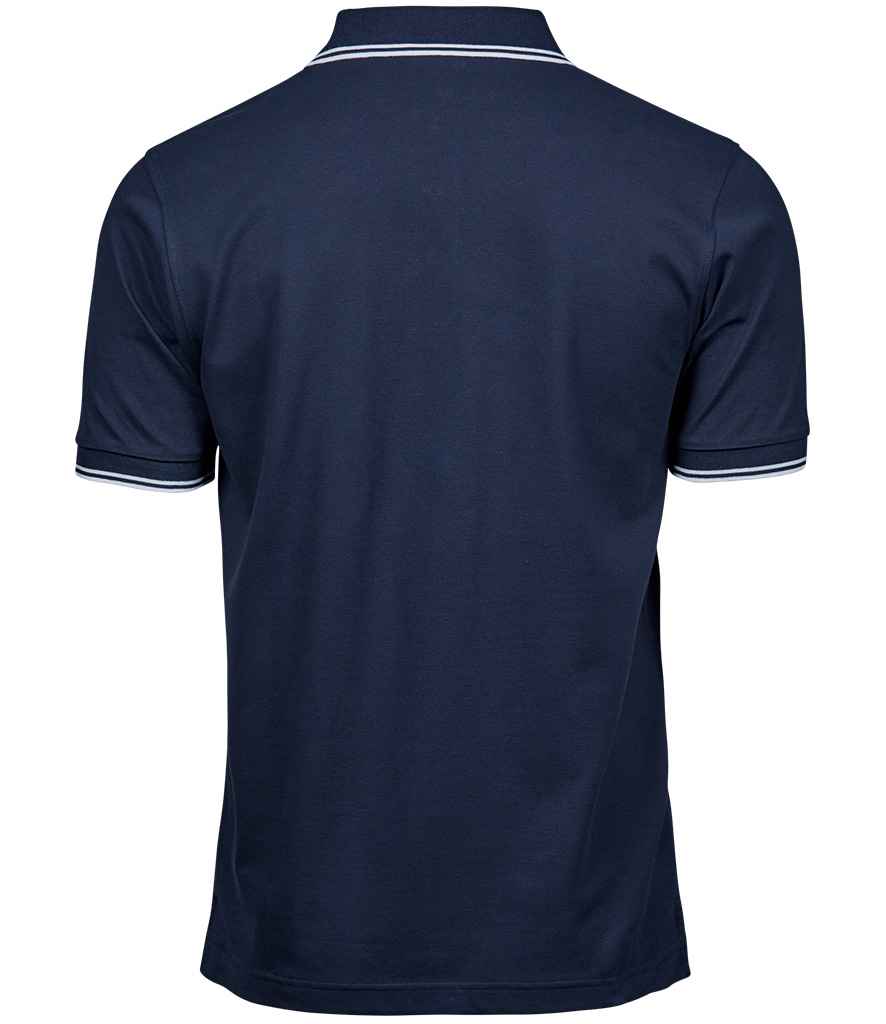 Tee Jays Luxury Stretch Tipped Polo Shirt | Navy/White - Lancashire Teamwear