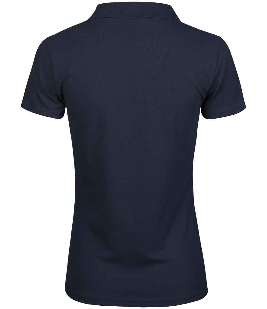 Tee Jays Ladies Luxury Stretch V Neck Polo Shirt | Navy - Lancashire Teamwear