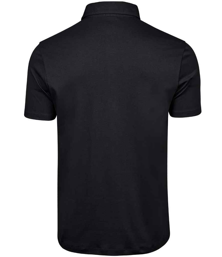 Tee Jays Pima Cotton Interlock Polo Shirt | Black - Lancashire Teamwear