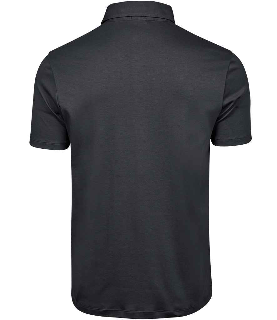 Tee Jays Pima Cotton Interlock Polo Shirt | Dark Grey - Lancashire Teamwear
