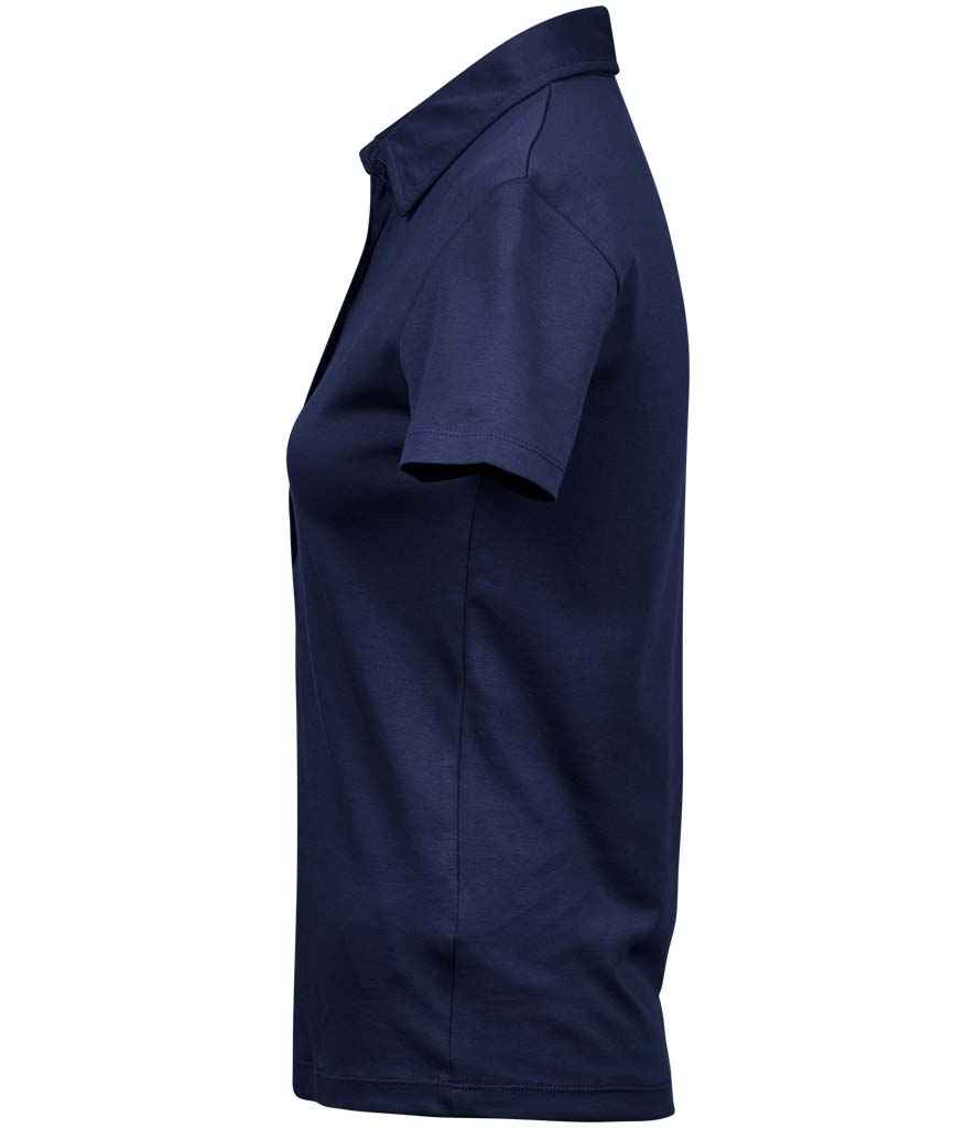 Tee Jays Ladies Pima Cotton Interlock Polo Shirt | Navy - Lancashire Teamwear