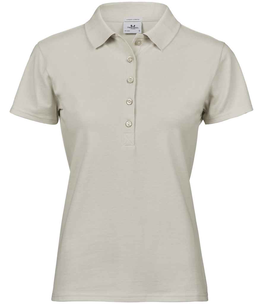 Tee Jays Ladies Luxury Stretch Polo Shirt | Cement - Lancashire Teamwear