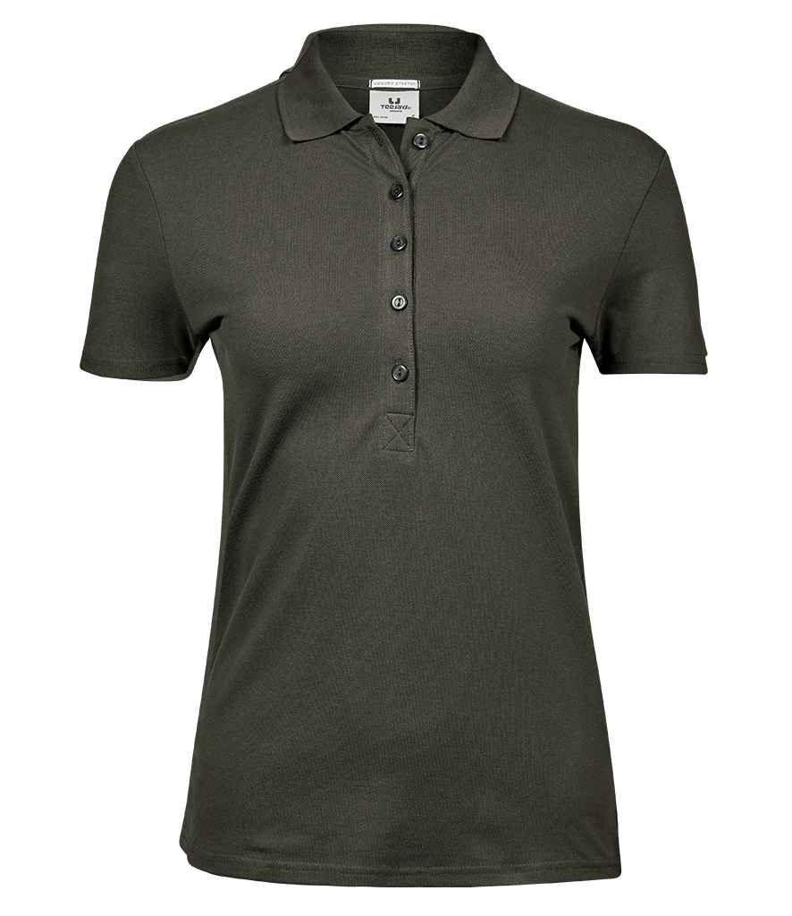 Tee Jays Ladies Luxury Stretch Polo Shirt | Deep Green - Lancashire Teamwear
