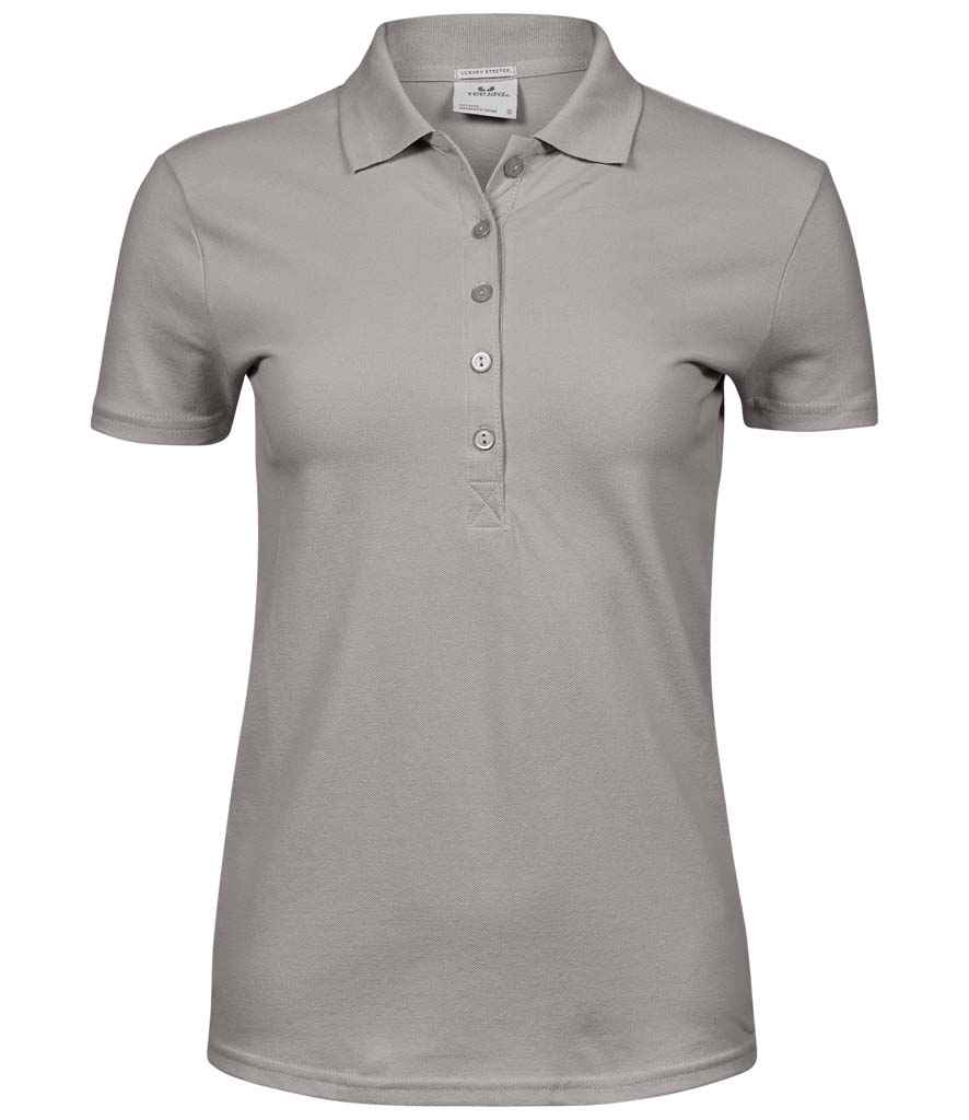 Tee Jays Ladies Luxury Stretch Polo Shirt | Stone - Lancashire Teamwear