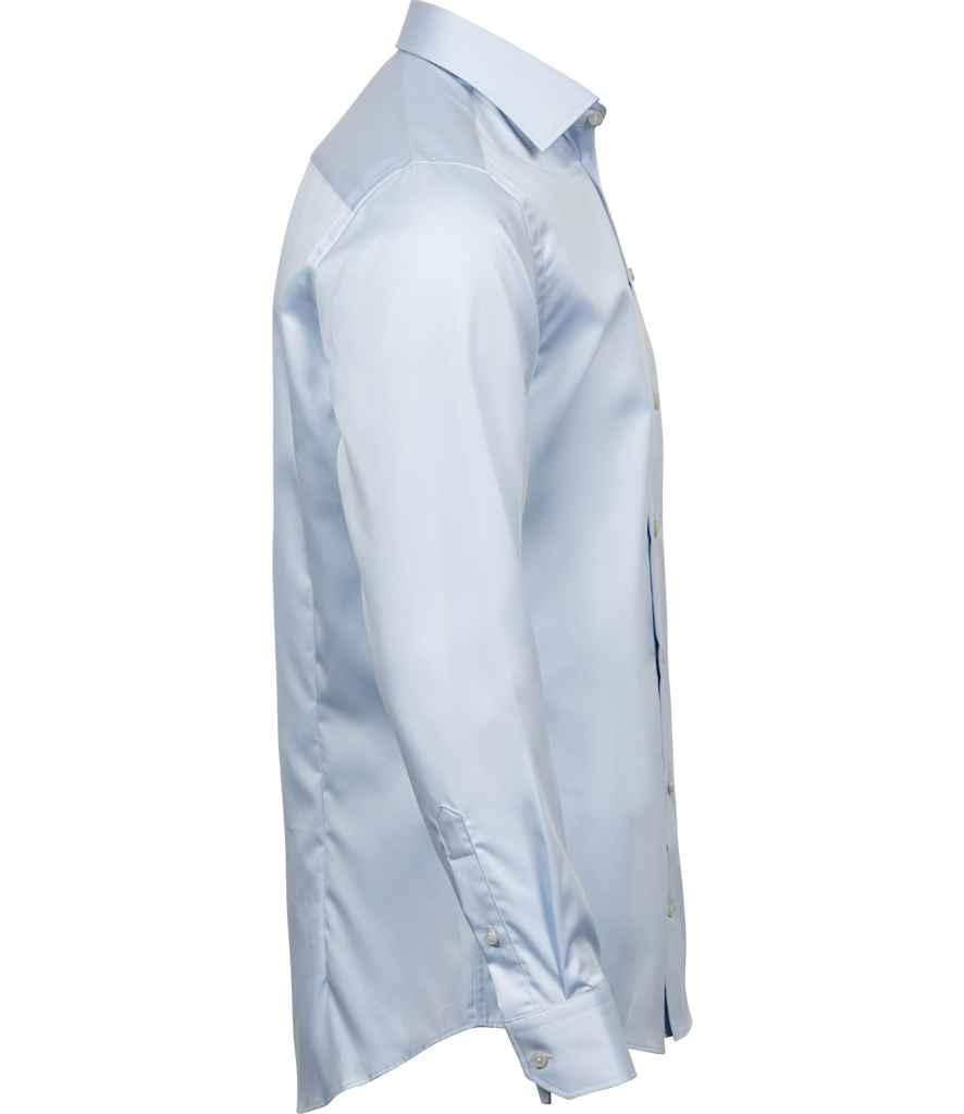 Tee Jays Luxury Comfort Fit Long Sleeve Oxford Shirt | Light Blue - Lancashire Teamwear
