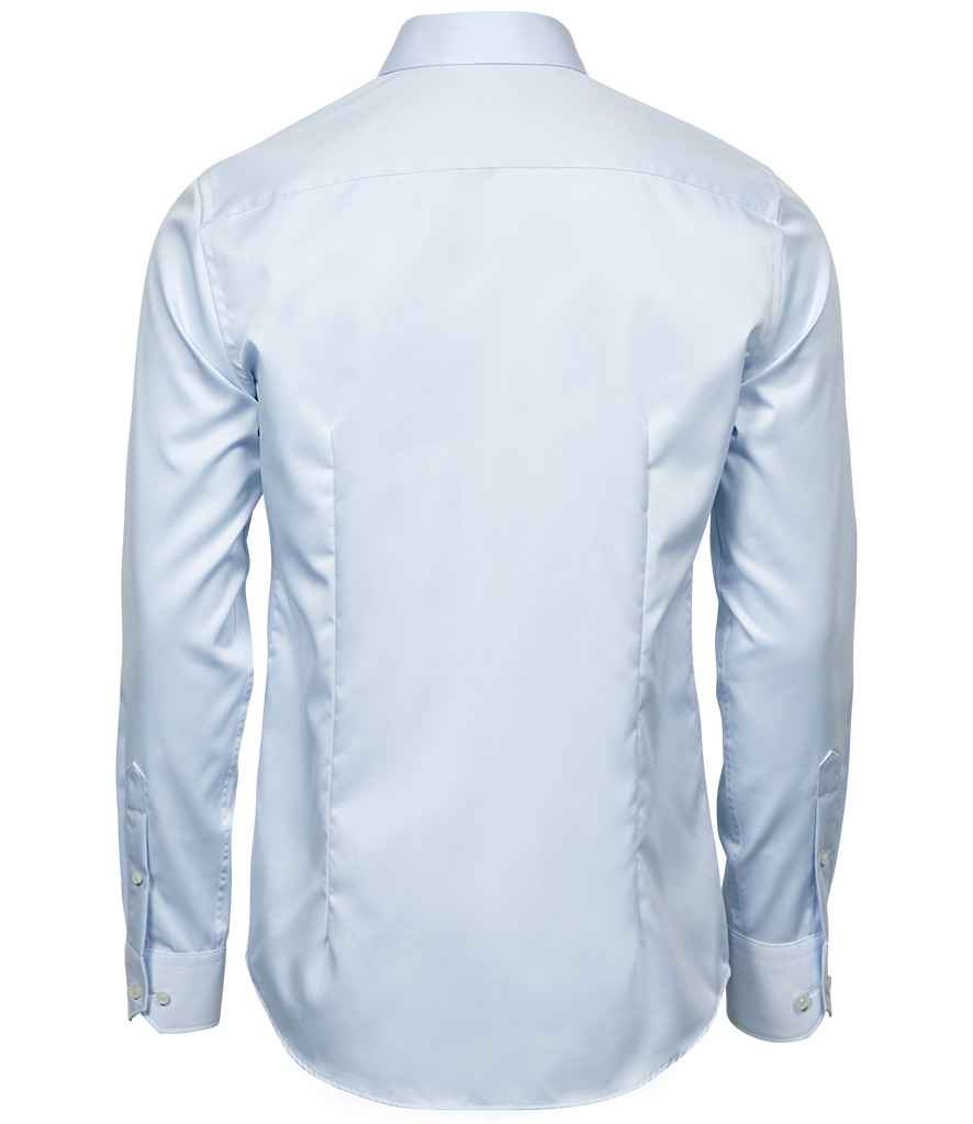 Tee Jays Luxury Slim Fit Long Sleeve Oxford Shirt | Light Blue - Lancashire Teamwear