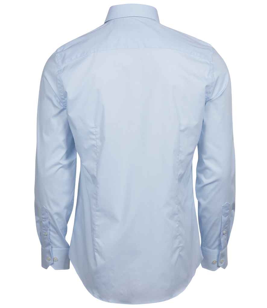Tee Jays Luxury Stretch Long Sleeve Shirt | Light Blue - Lancashire Teamwear
