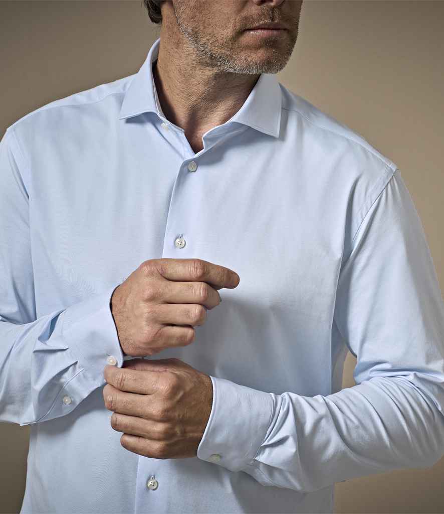 Tee Jays Active Stretch Long Sleeve Shirt | Light Blue - Lancashire Teamwear