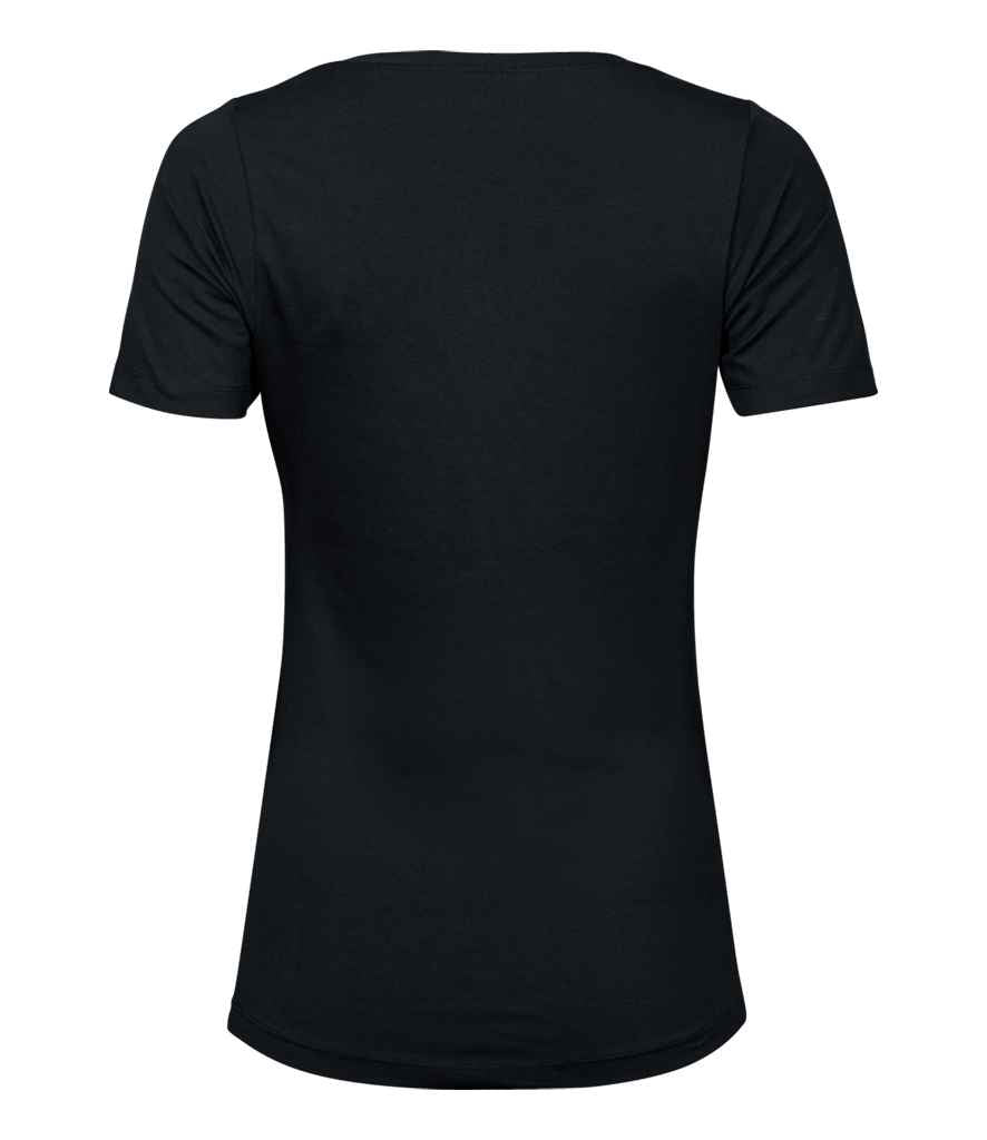 Tee Jays Ladies Stretch T-Shirt | Black - Lancashire Teamwear