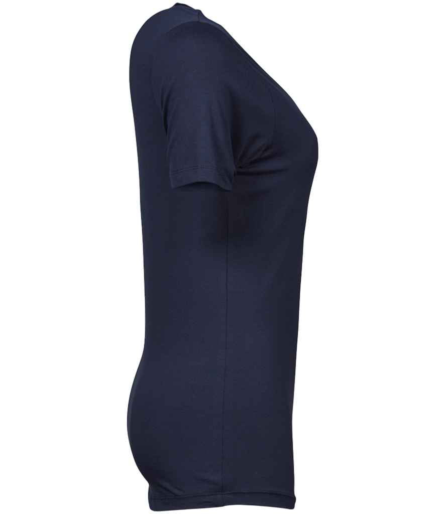 Tee Jays Ladies Stretch T-Shirt | Navy - Lancashire Teamwear