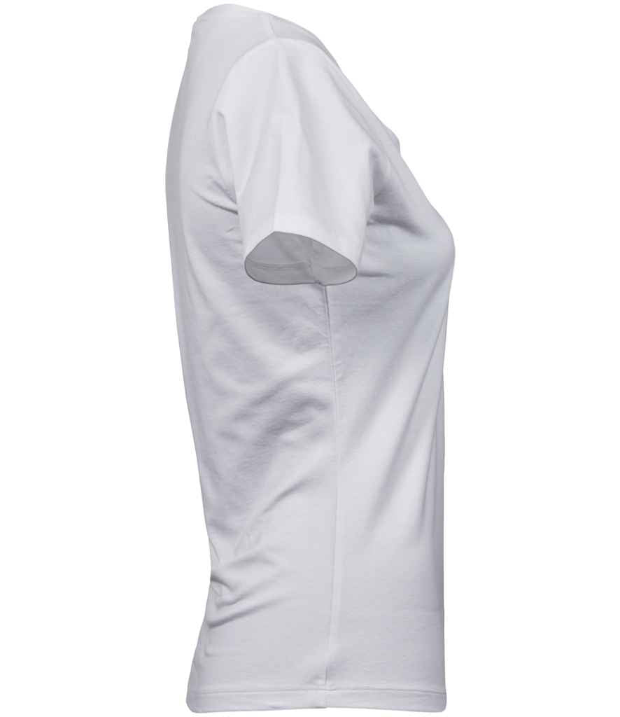 Tee Jays Ladies Stretch T-Shirt | White - Lancashire Teamwear