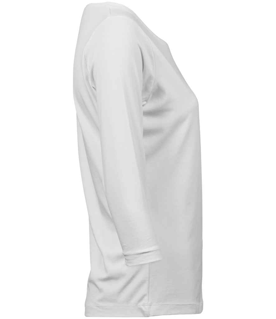 Tee Jays Ladies Stretch 3/4 Sleeve T-Shirt | White - Lancashire Teamwear