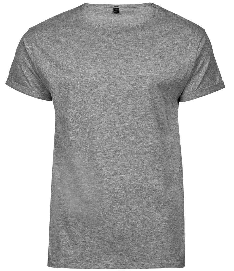 Tee Jays Roll-Up T-Shirt Heather Grey
