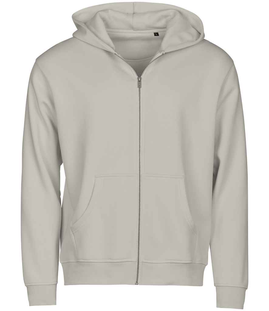 Tee Jays Unlabeled Hooded Full Zip Sweatshirt Cement