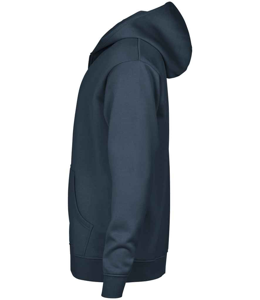 Tee Jays Unlabeled Hooded Full Zip Sweatshirt | Ink Blue - Lancashire Teamwear