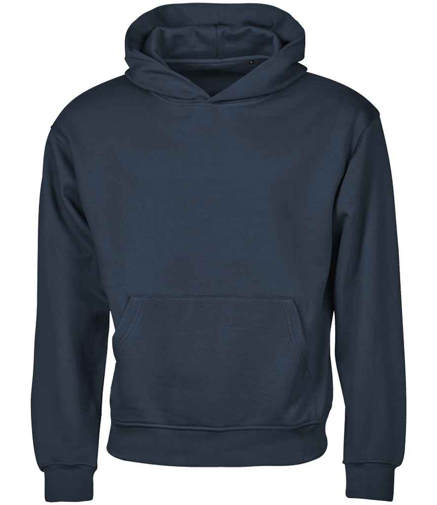 Tee Jays Unlabeled Heavy Loose Fit Hooded Sweatshirt | Ink Blue - Lancashire Teamwear